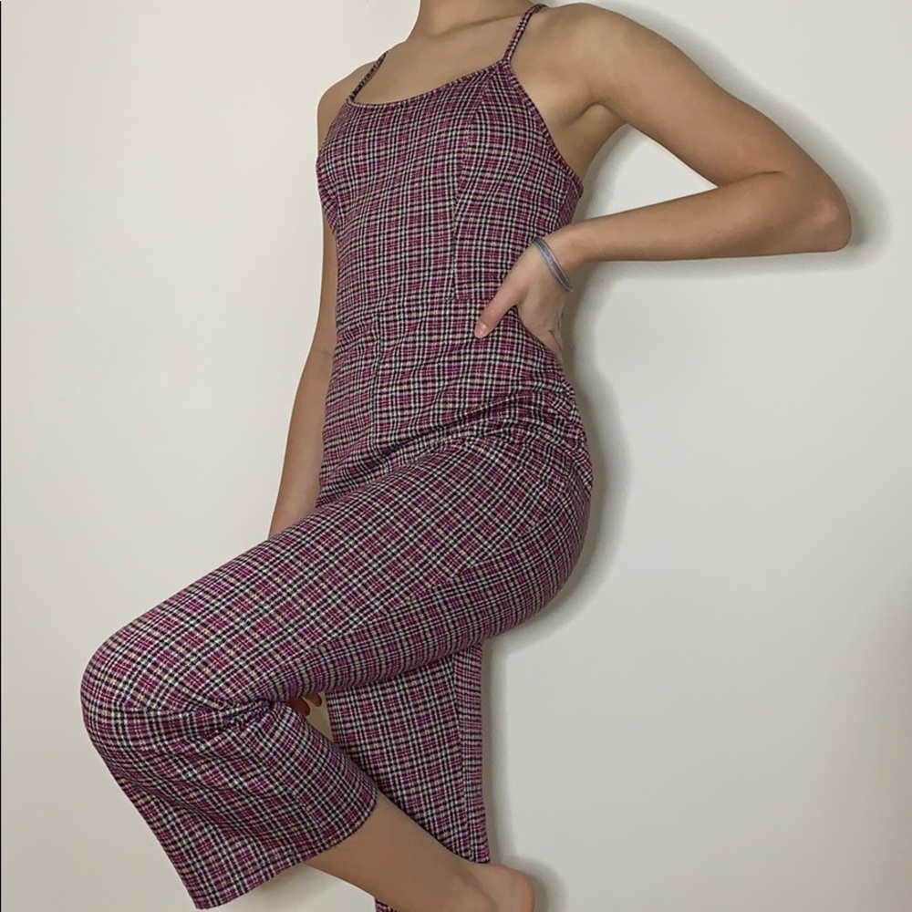 Plaid Jumpsuit SIZE SMALL
